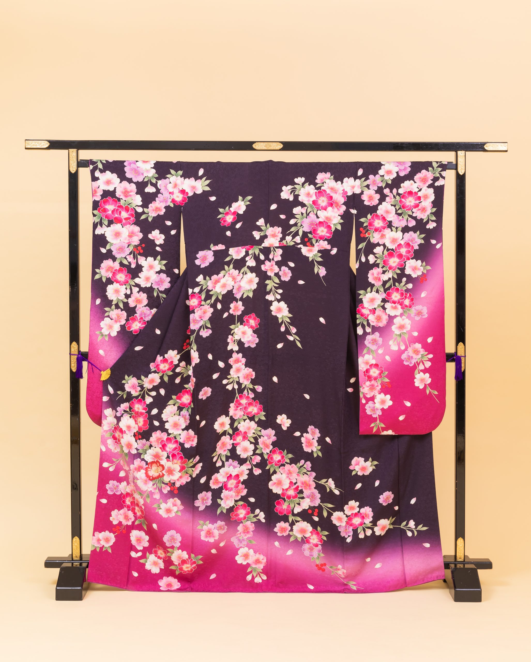 紫濃淡桜模様(0660491)